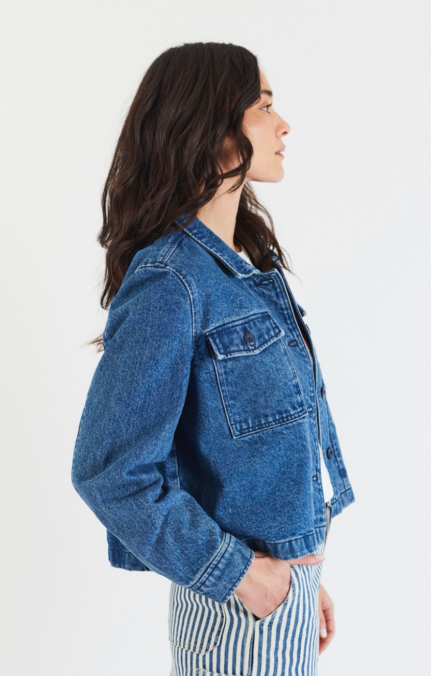 Cottage Denim Shacket