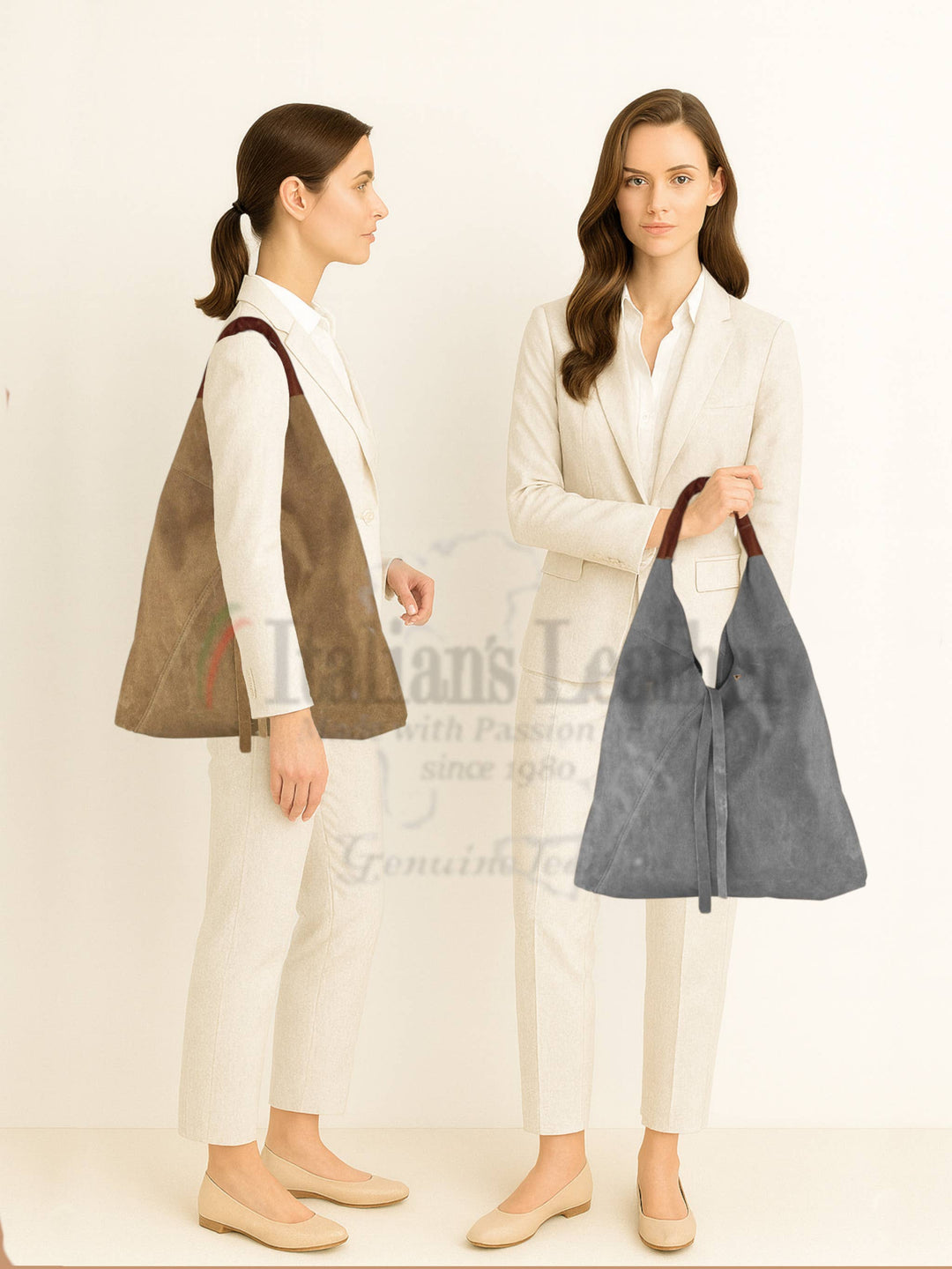 Dema Suede Leather Bag - Italy