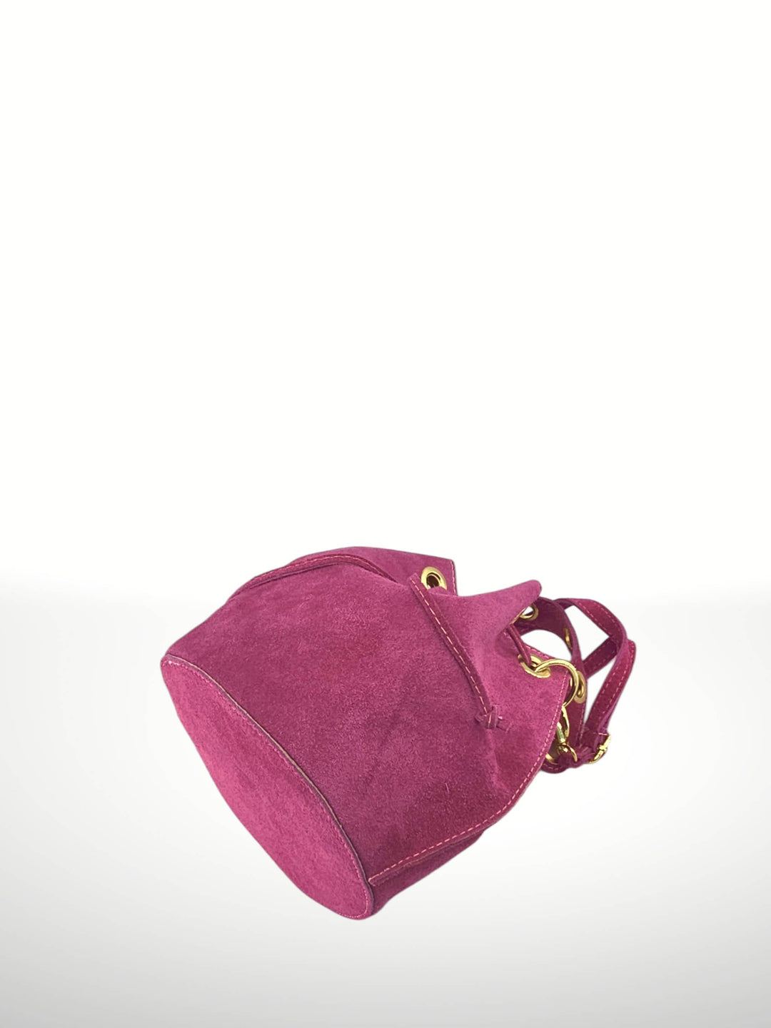 Arlecchino Suede Leather Bucket Bag - Italy