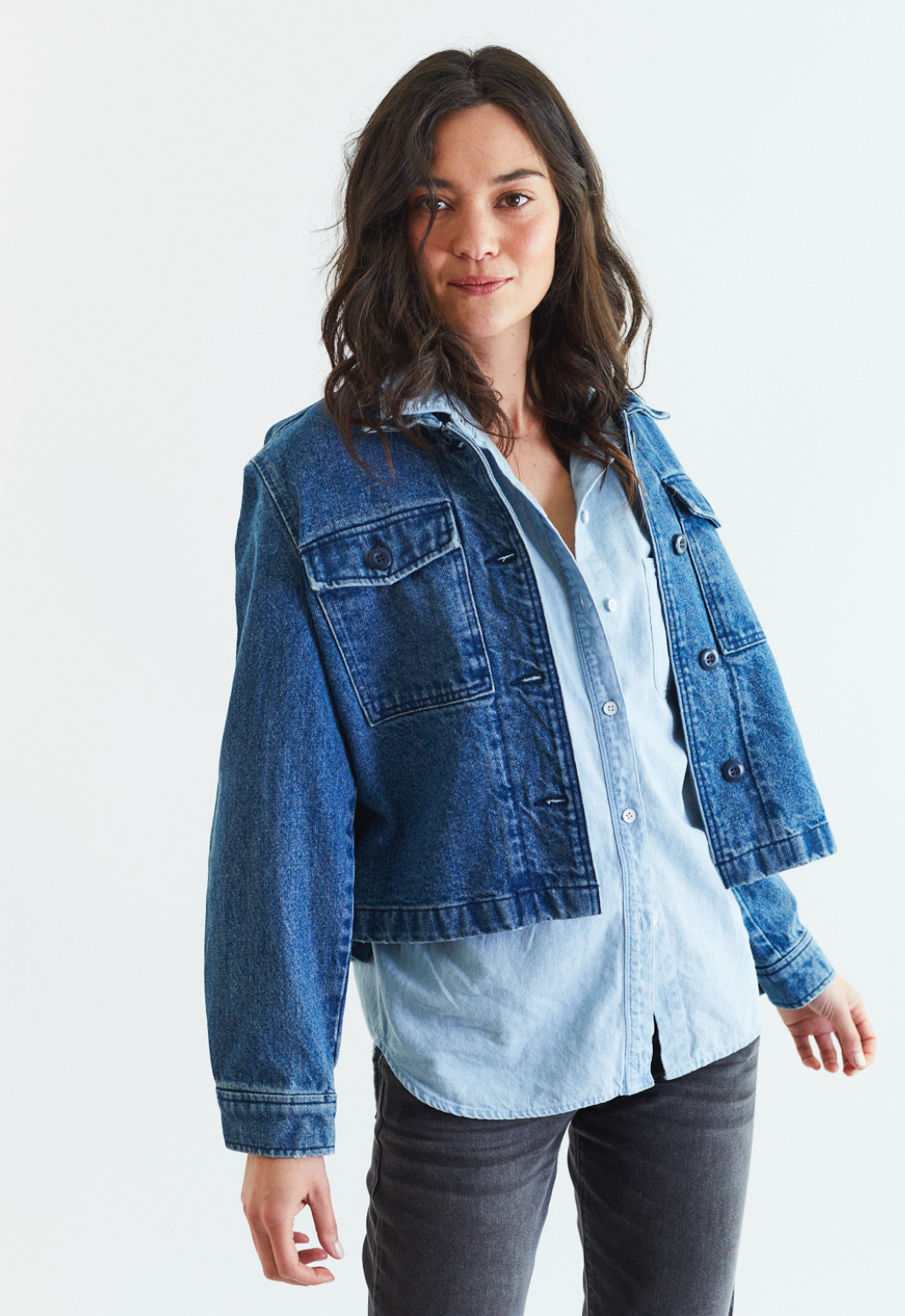 Cottage Denim Shacket