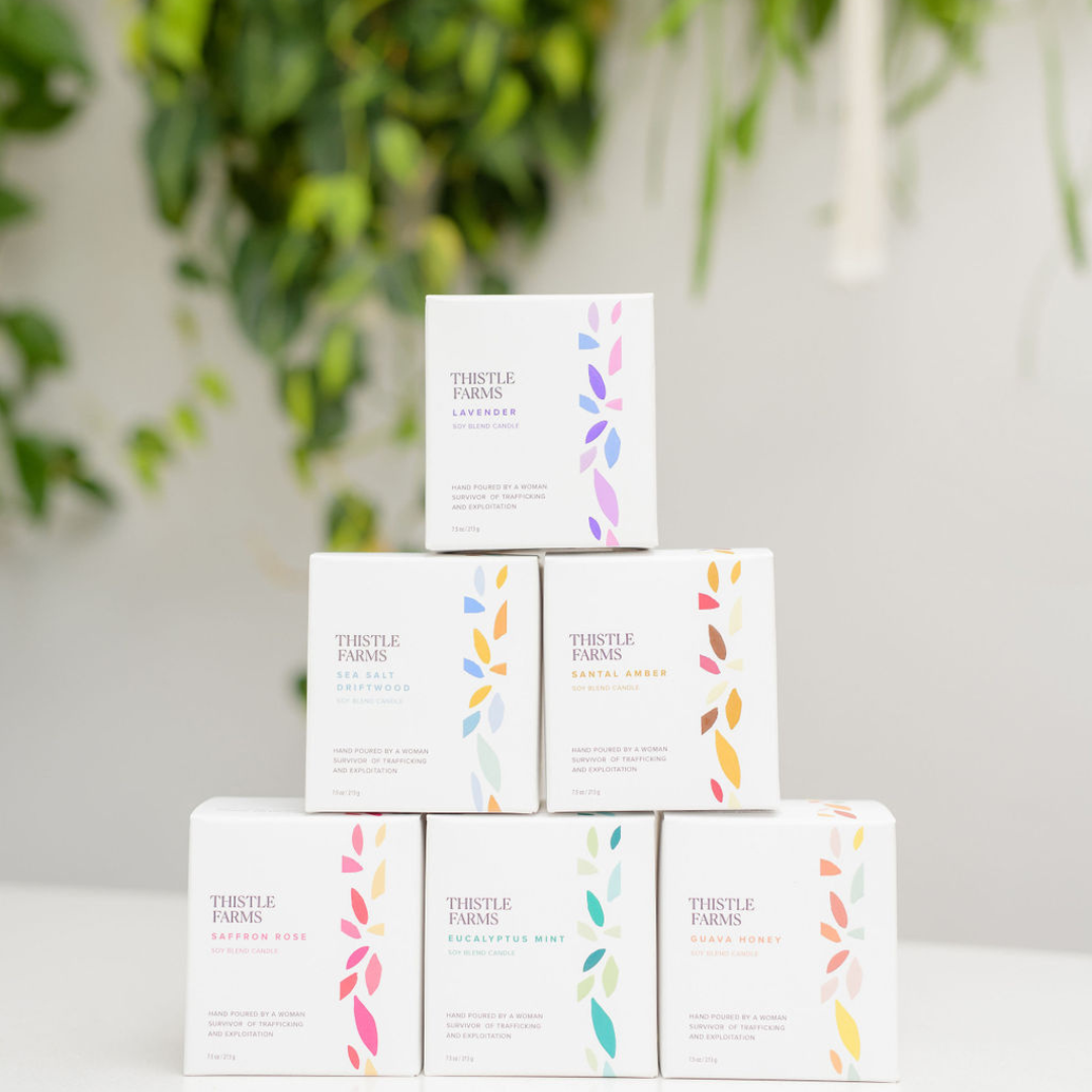Saffron Rose Soy Candle Love Heals Collection