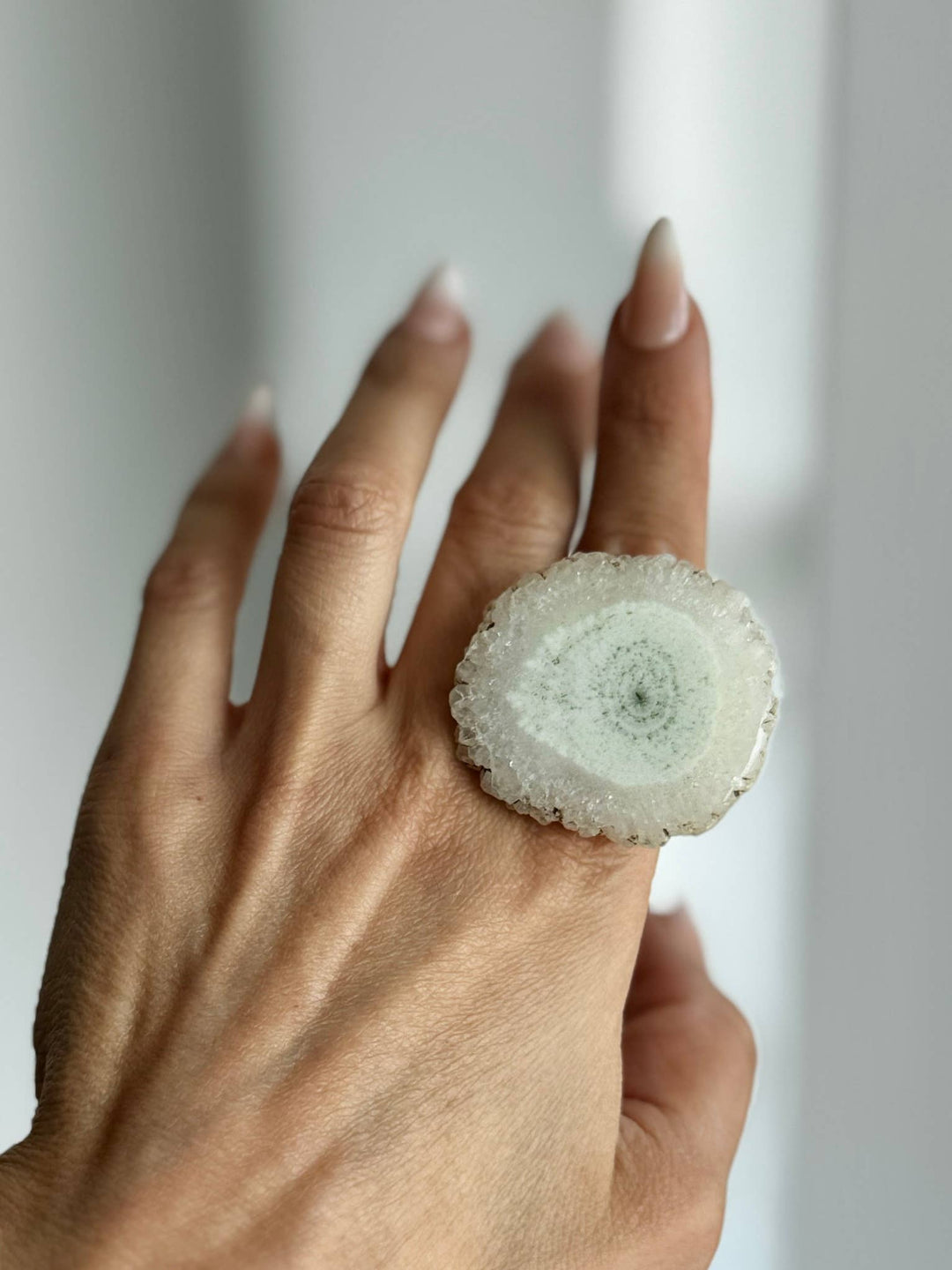 CITADEL Agate Druzy Slab Ring | VERSION 1 | 24k Gold Filled