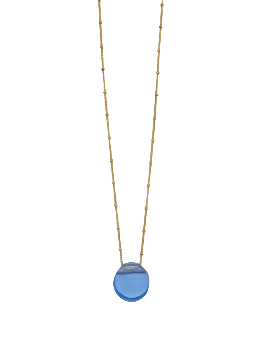 Recycled Glass & Gloss Gold Fill Necklace - Atlanta, GA