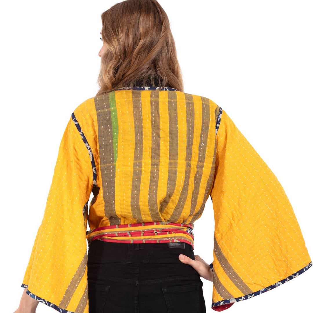 Reversible Kantha Butterfly Top - Nepal