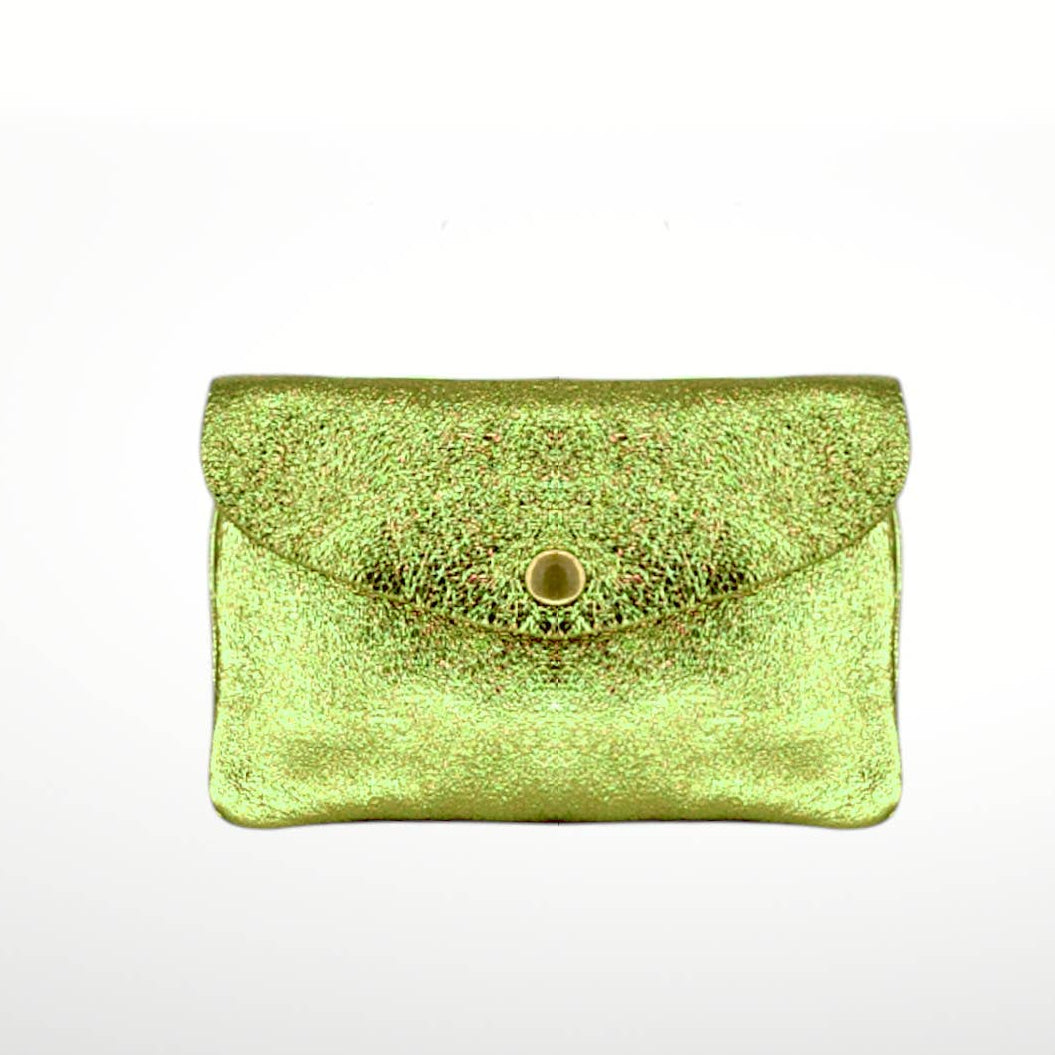 Laminated Suede Leather Wallet Katia Plus - Italy