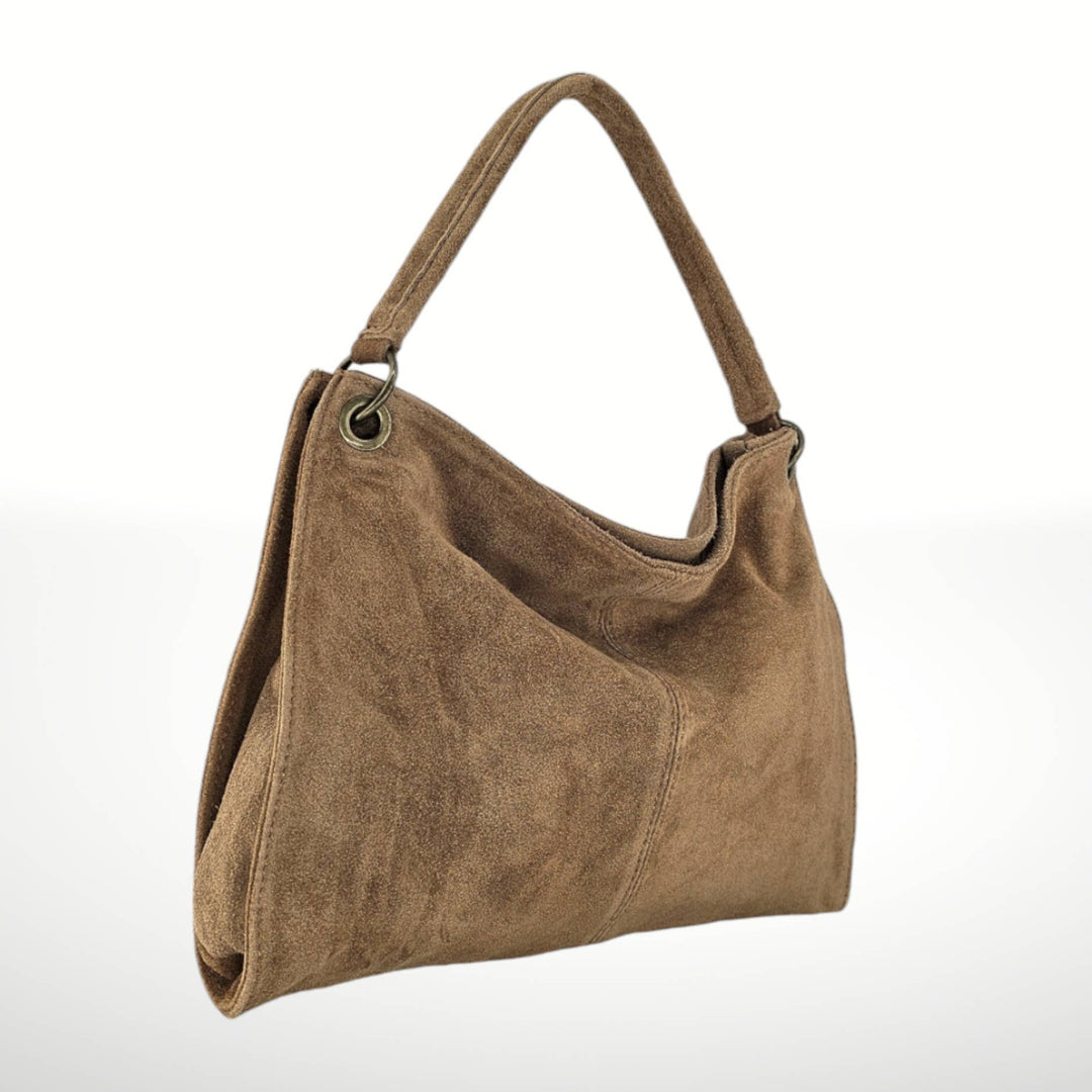 Riccio Suede Leather Bag - Italy