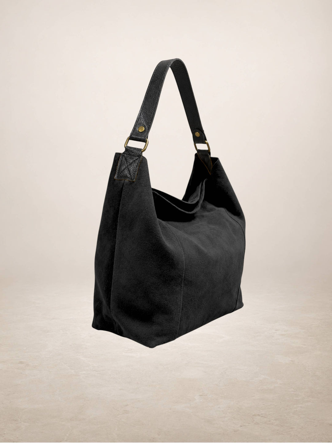 CARINA - Suede leather bag