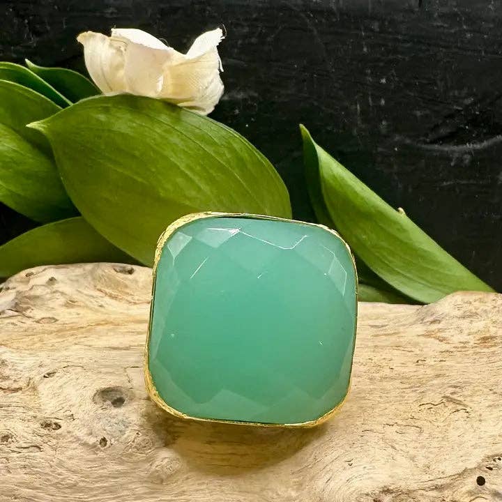 Large Square Cocktail Ring - East Africa
