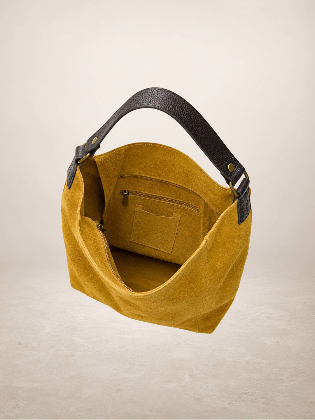 CARINA - Suede leather bag