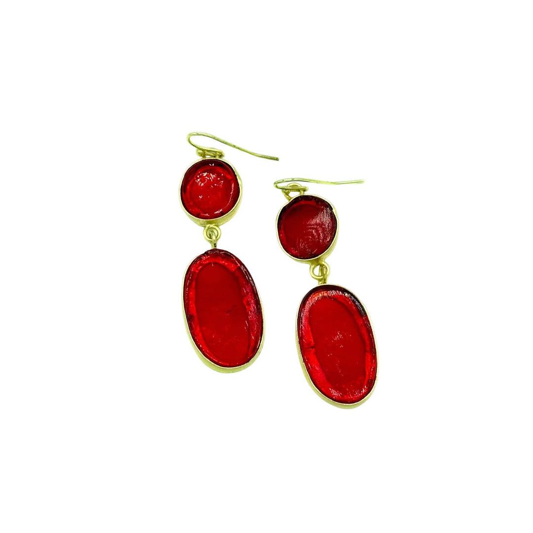 Vintage Window Pane Earrings - India