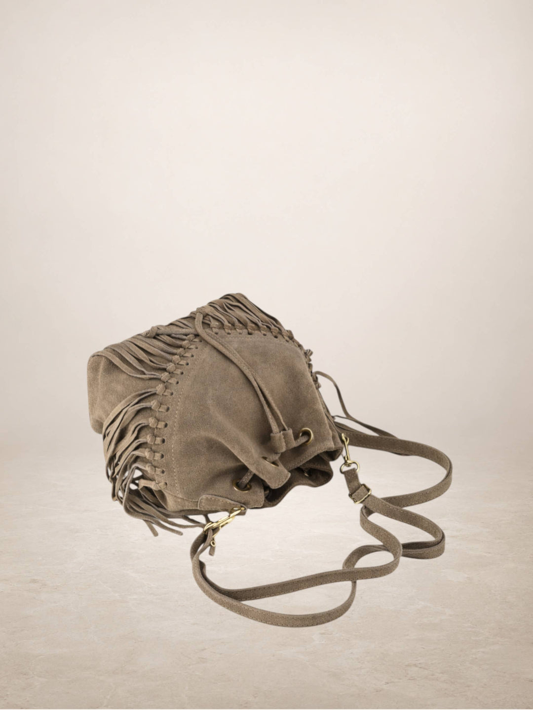 EMANUELA - Suede leather bag 220419
