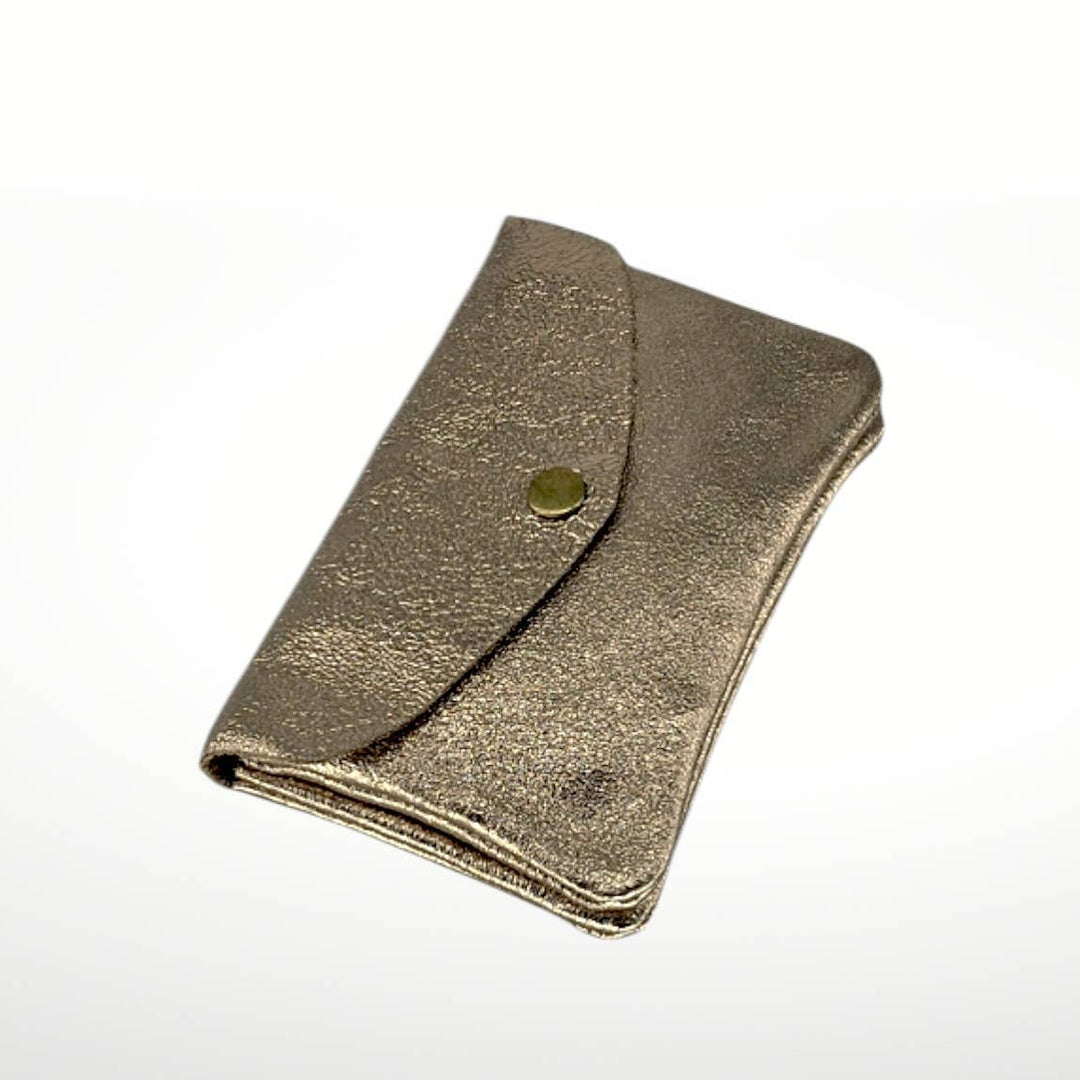 Laminated Suede Leather Wallet Katia Plus - Italy