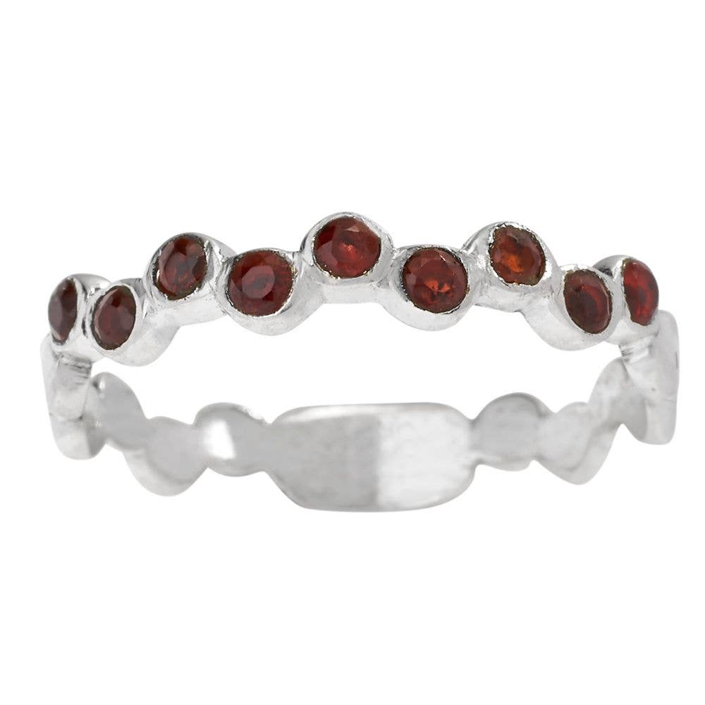 Cherries Jubilee Garnet Sterling Silver Ring