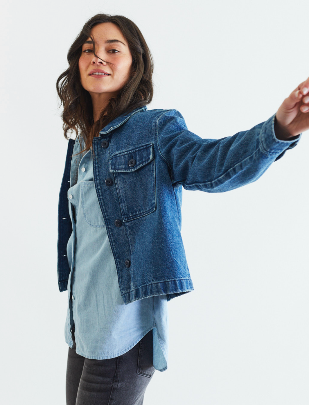 Cottage Denim Shacket