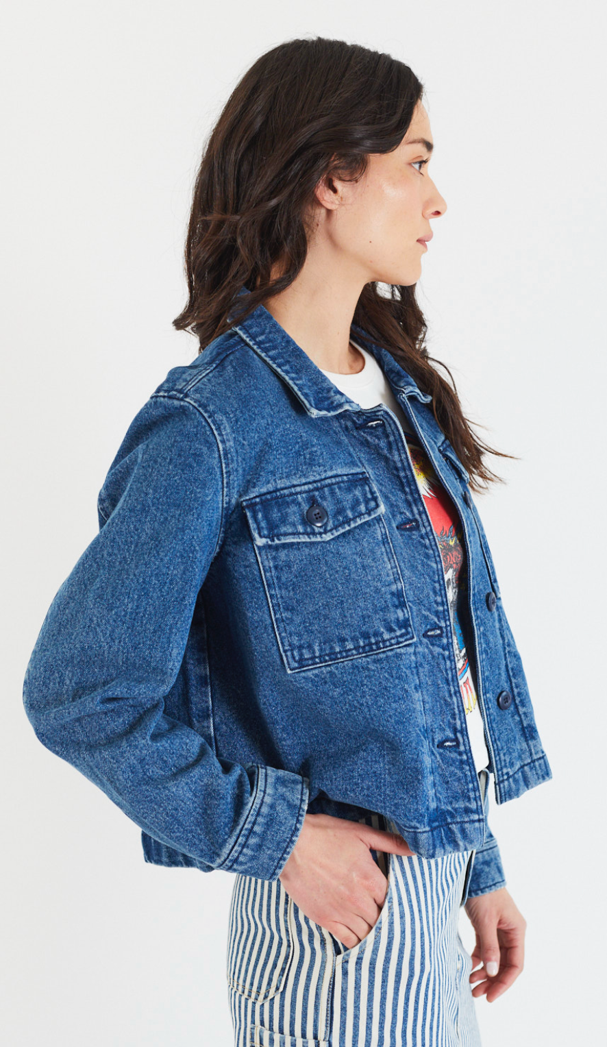 Cottage Denim Shacket