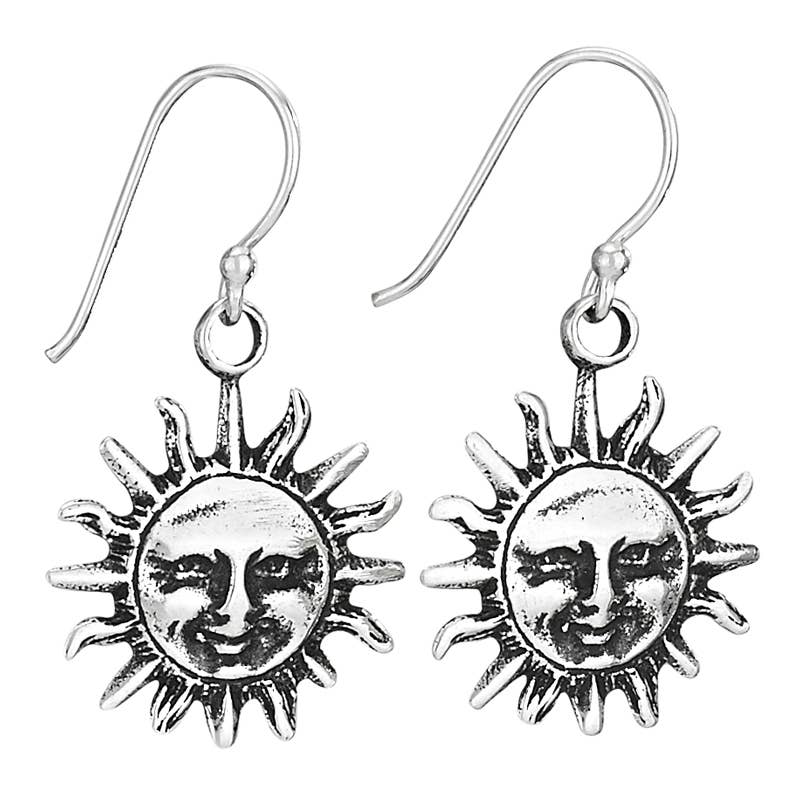 Put On A Sunny Face Sterling Silver Earring