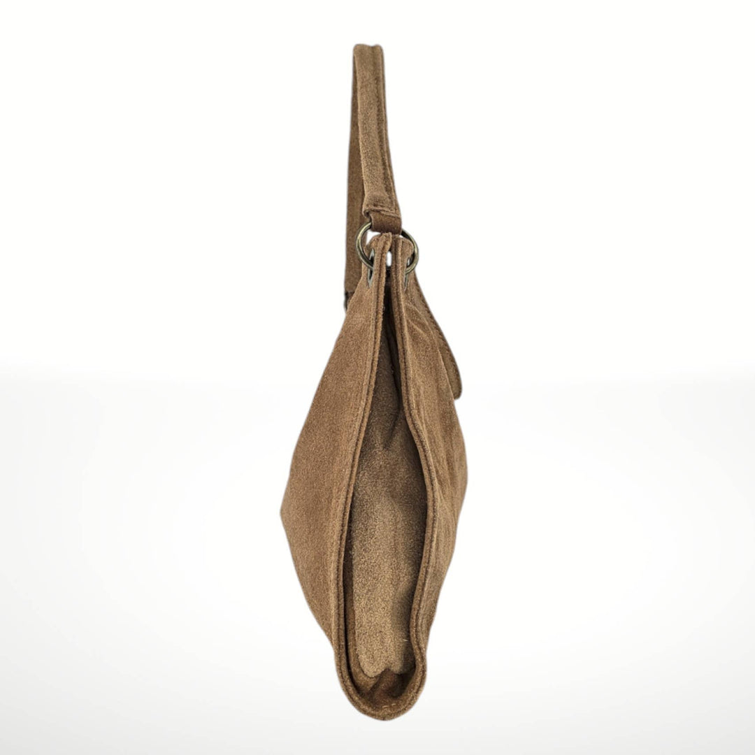 Riccio Suede Leather Bag - Italy