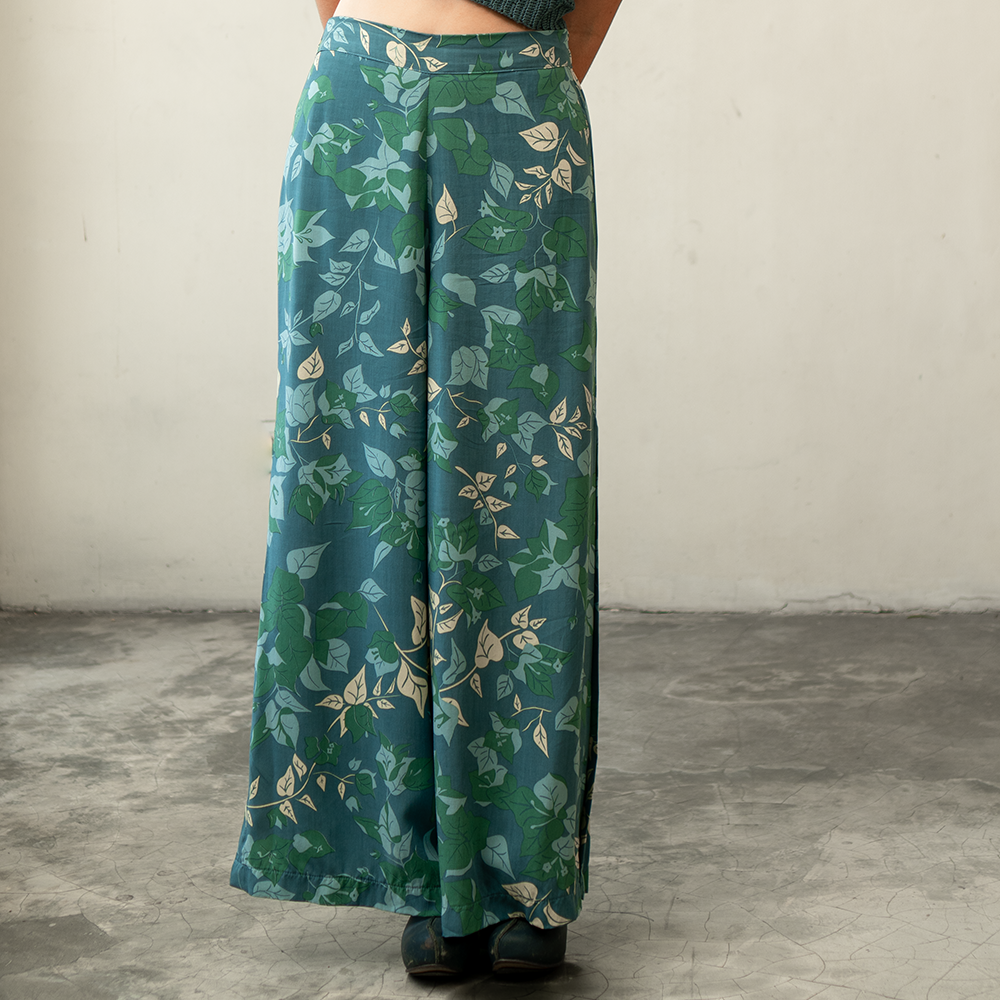 Wide Leg Flowering Pants - Bali