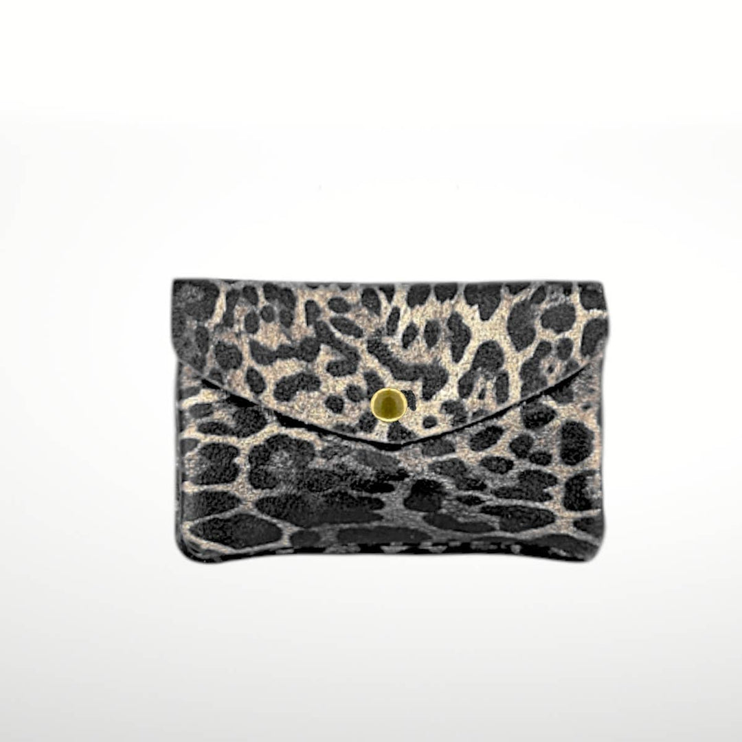 Laminated Suede Leather Wallet Katia Plus - Italy