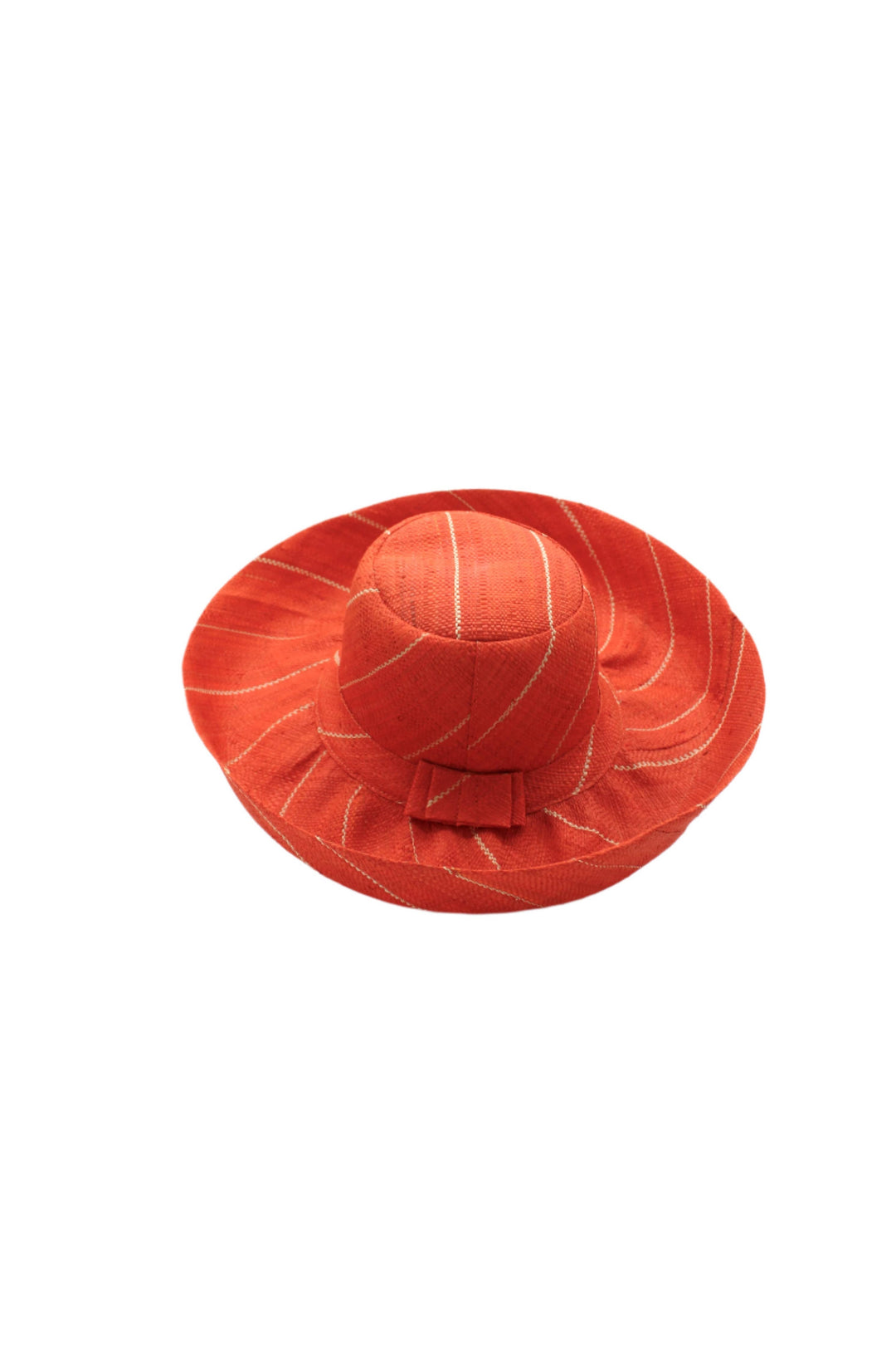 Sun Hats: Pinstripe Packable 5" & 7" Brim Raffia Straw