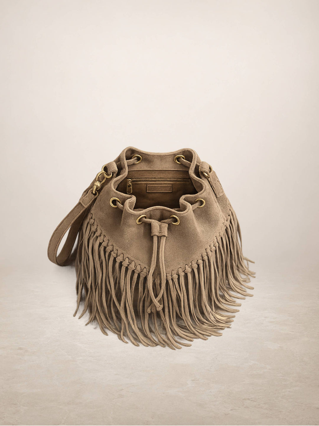 EMANUELA - Suede leather bag 220419