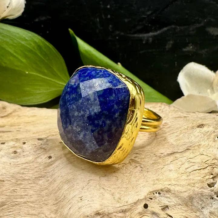 Large Square Cocktail Ring - East Africa