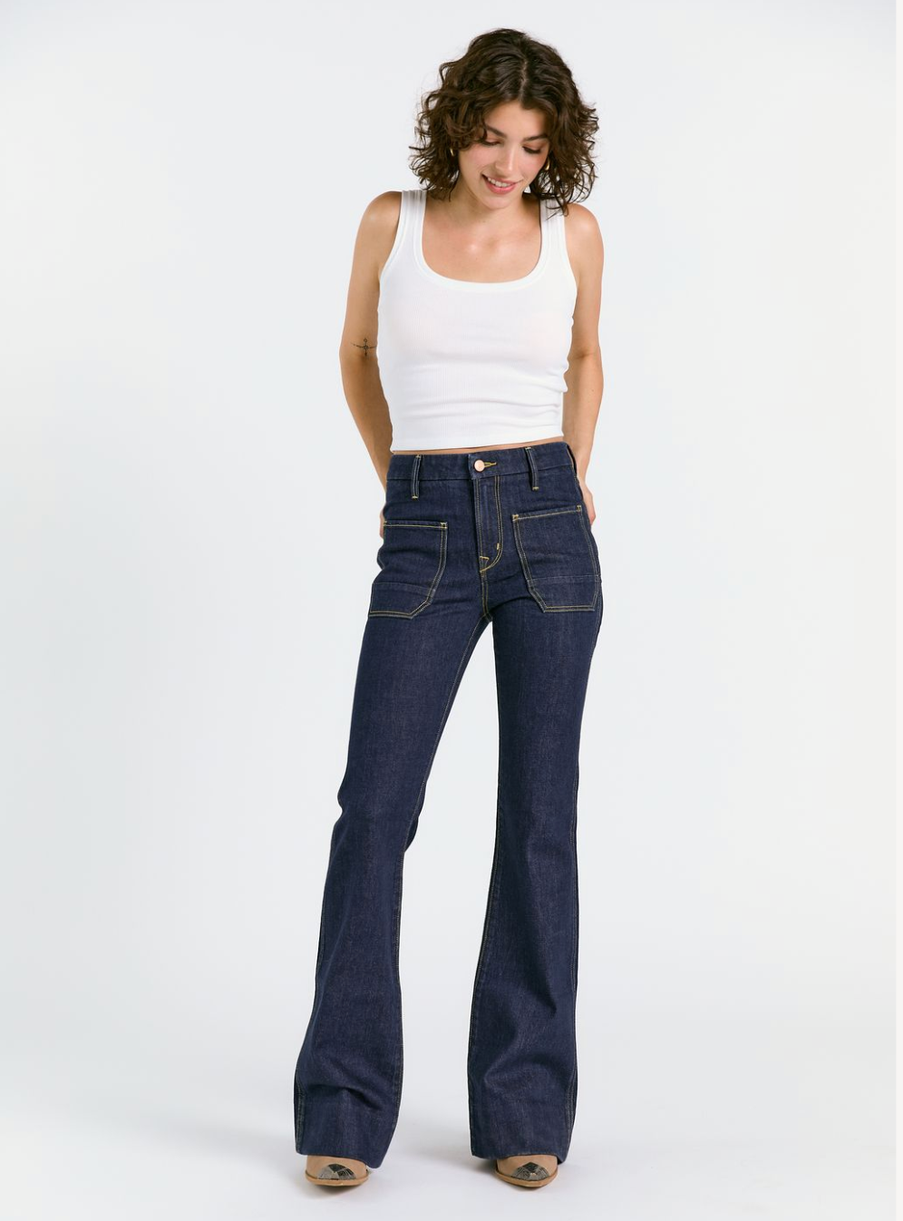WANDERER FLARE IN RINSE WASH