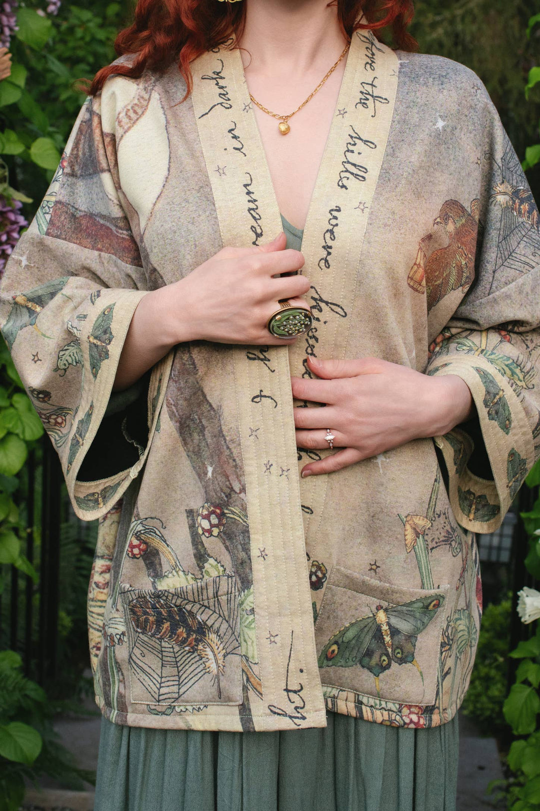 Lovelight Fleece Cottage Cardigan Kimono Jacket