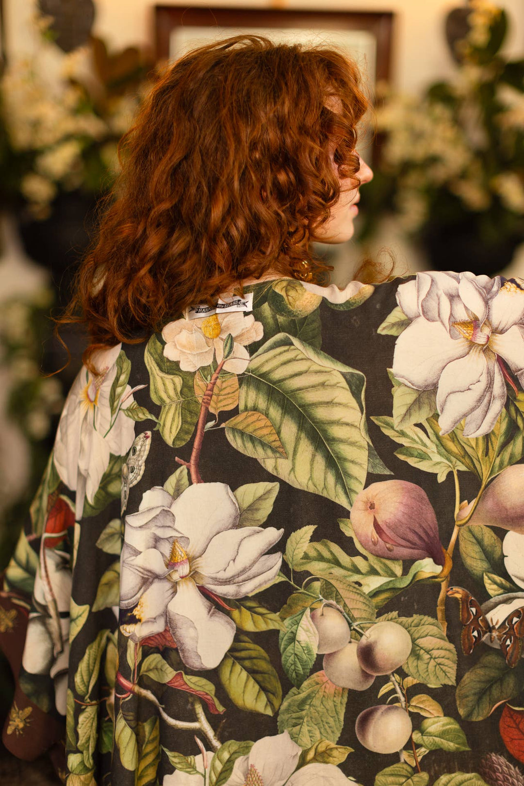 Fleur De Lune Goddess Starduster Kimono w/ Florals & Bees - Canada