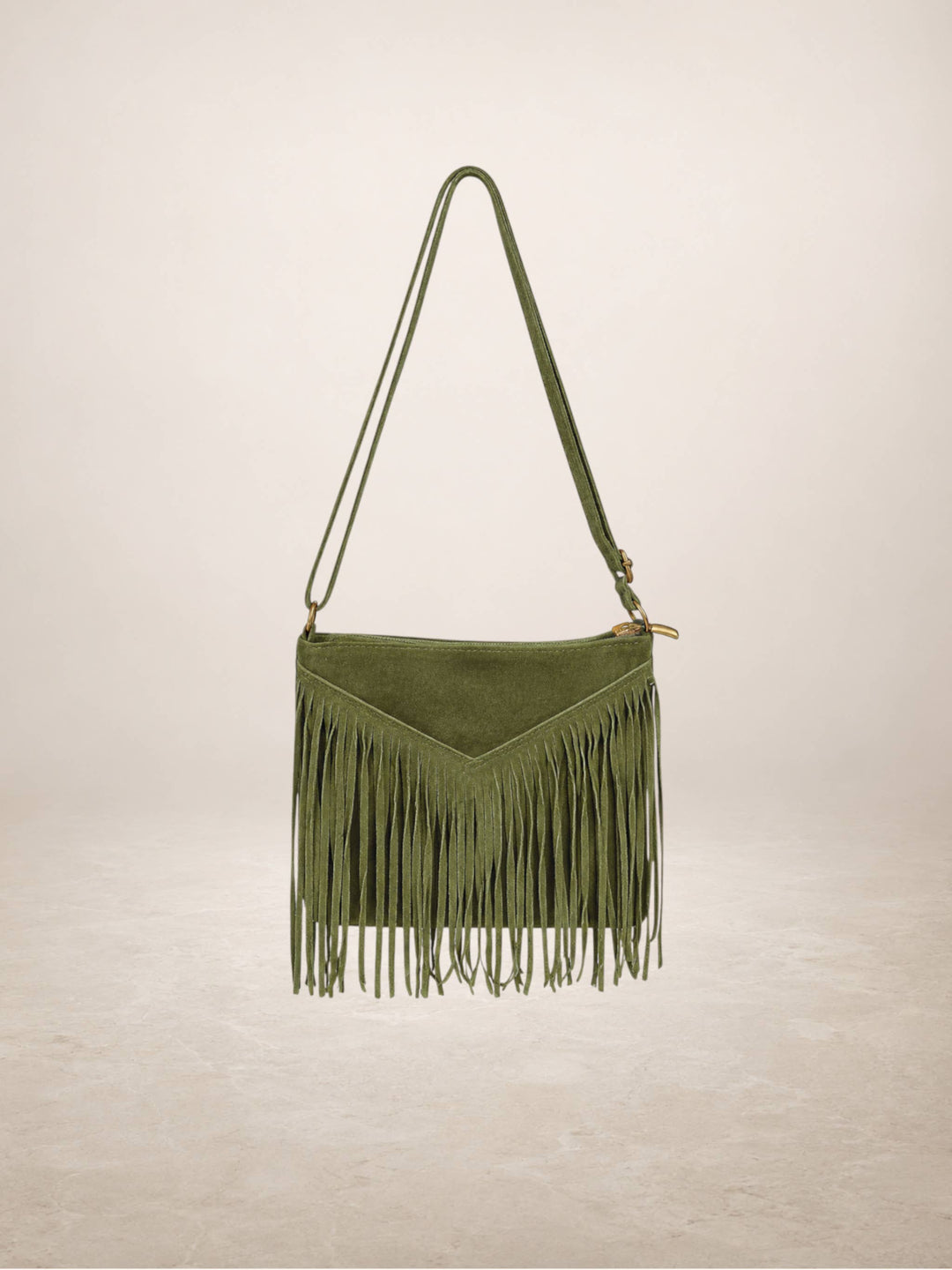 CASCADA V - Suede leather bag