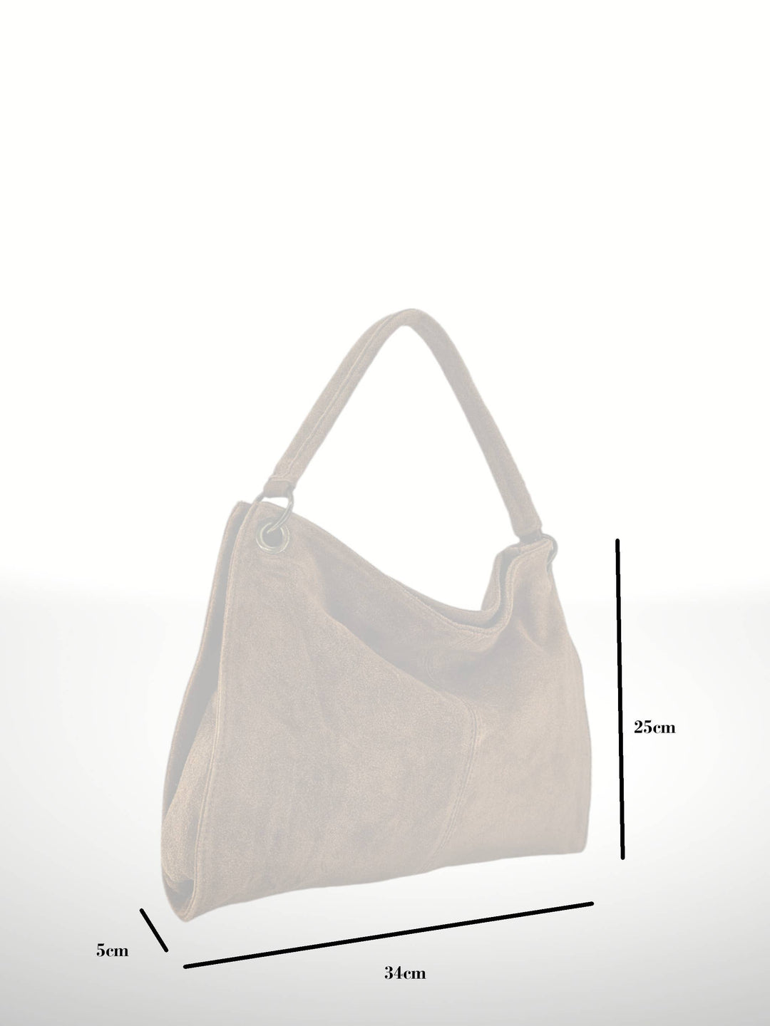 Riccio Suede Leather Bag - Italy