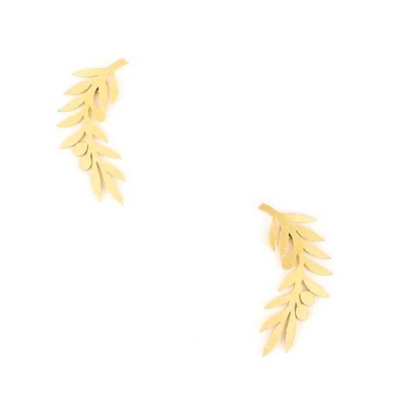 Fern Post Earrings - Guatemala