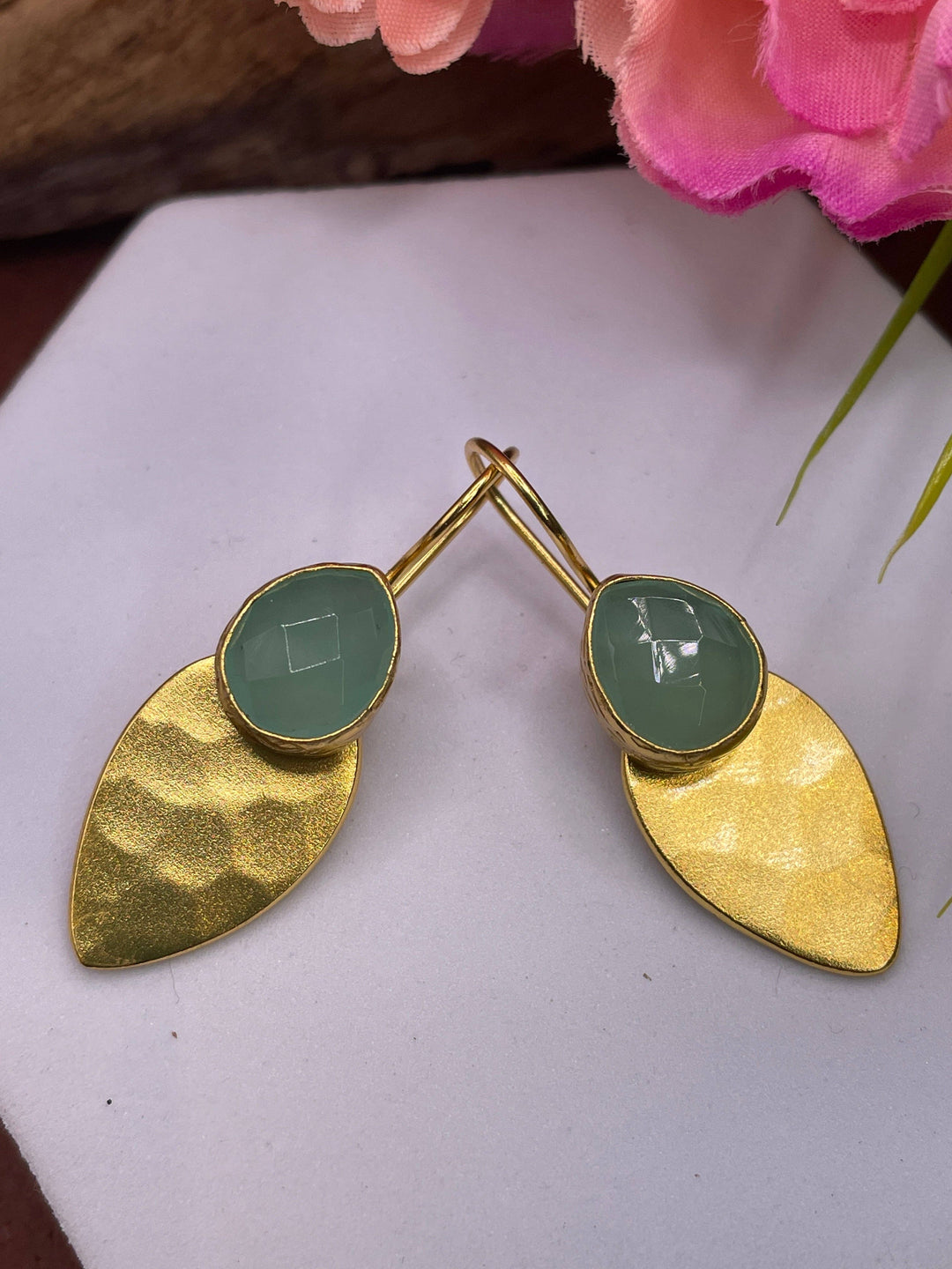 Hammered Leaf Earrings - East Africa