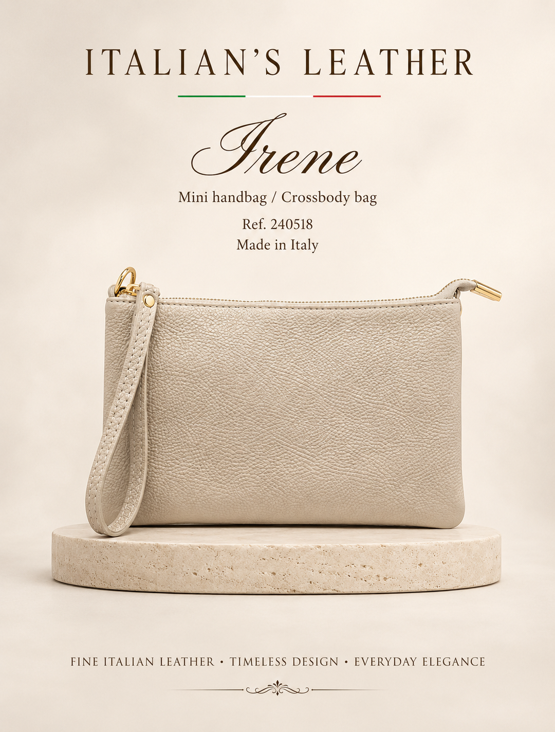 Irene Leather Clutch Bag - Italy