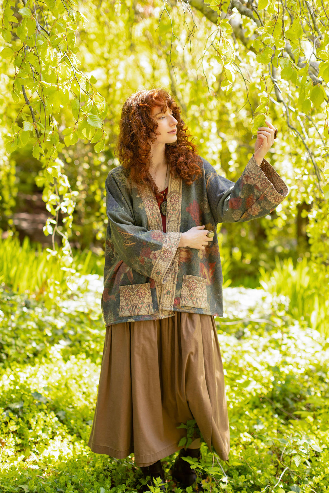 The Messenger Fleece Cottage Cardigan Jacket w/ Joan of Arc - Canada