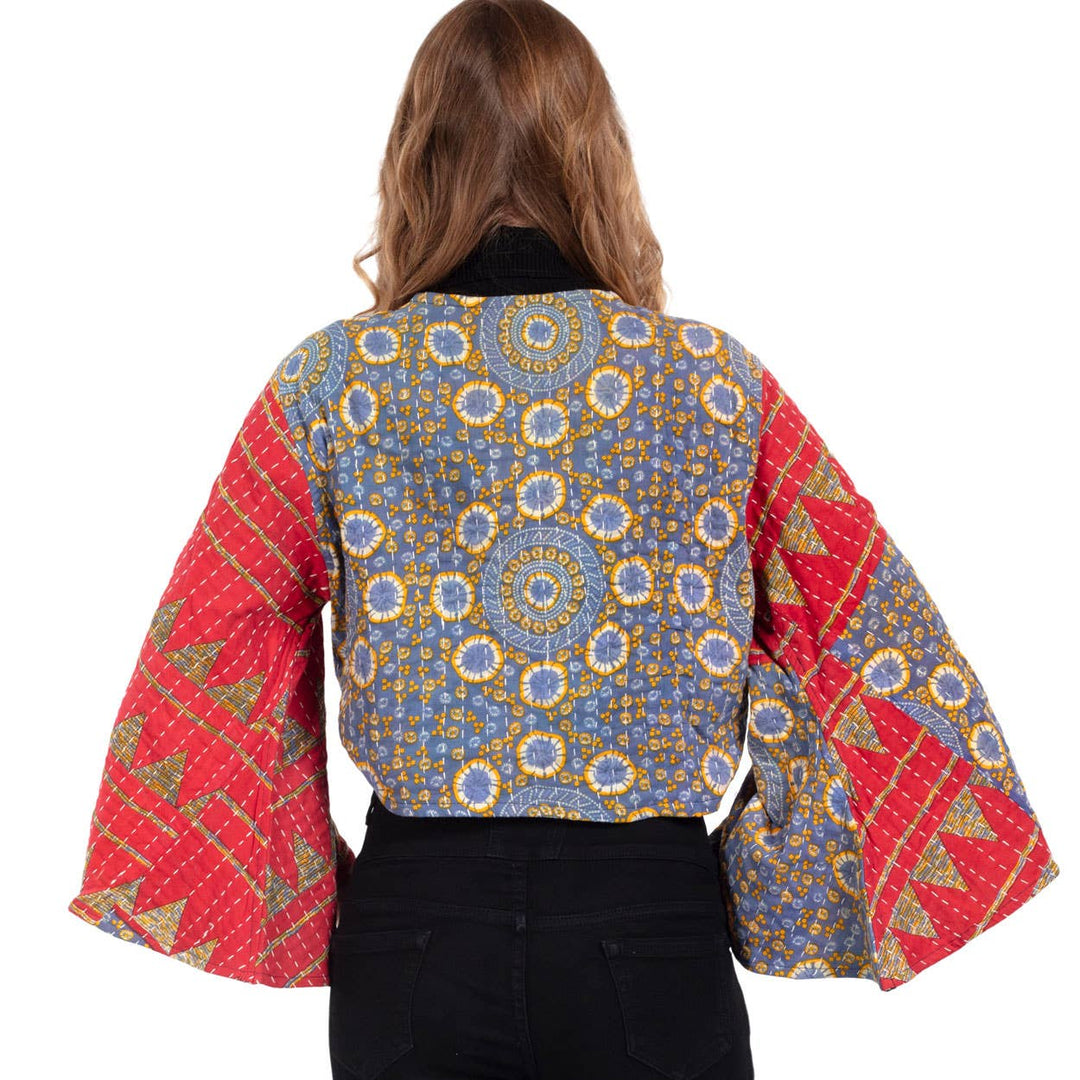 Reversible Kantha Butterfly Top - Nepal