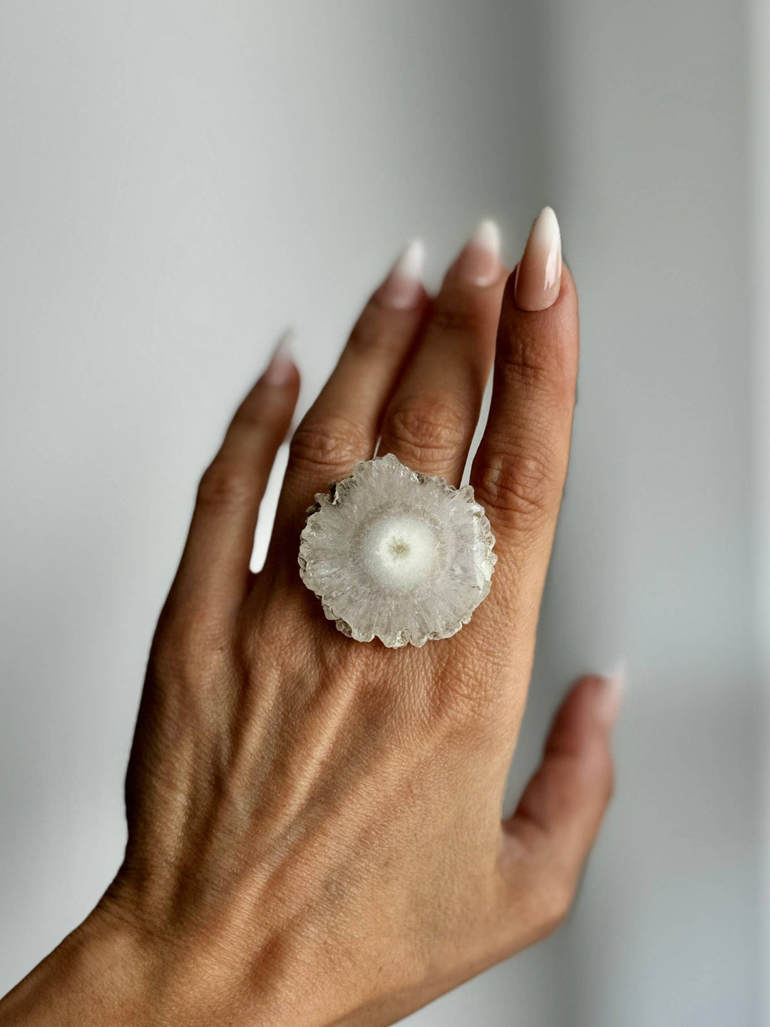 CITADEL Agate Druzy Slab Ring | VERSION 2 | 24k Gold Filled