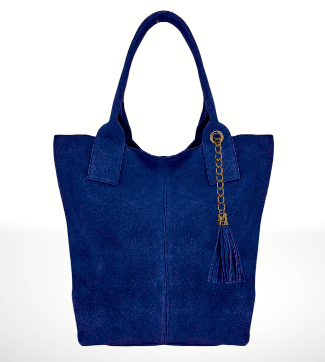 Marely Suede Leather Tote Bag - Italy