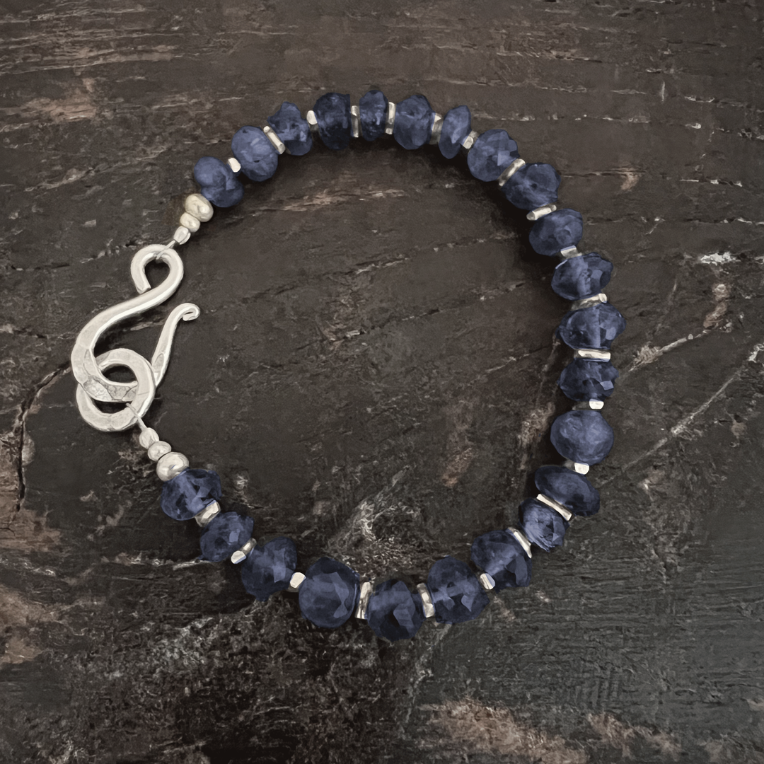 Purple Haze Lolite and Silver Bracelet - Thailand