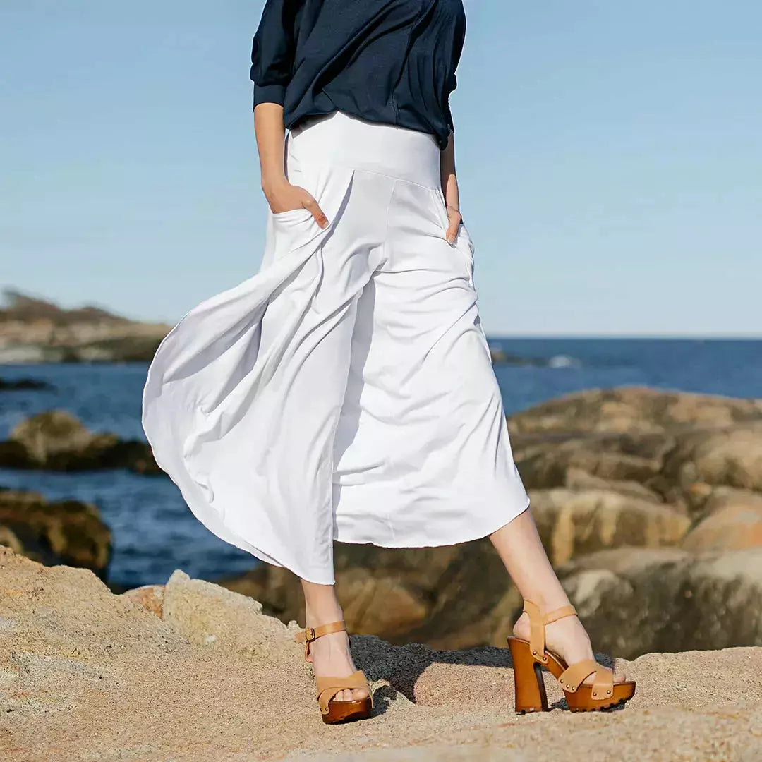 ANGELROX® Petal Leg Pant - White - Maine, USA