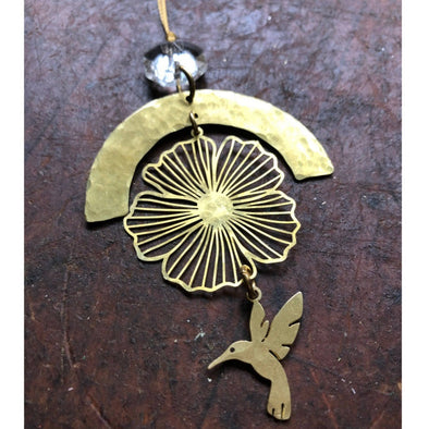 Hummingbird Prayer Brass Ornament - Seattle, USA