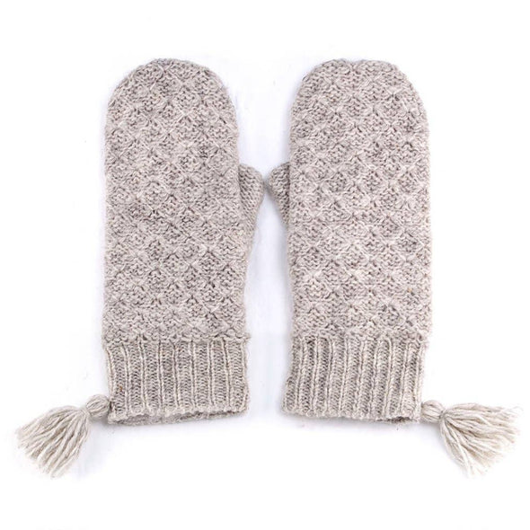 Bethany - wool knit mittens