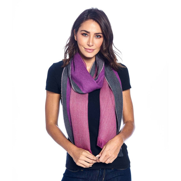 Alpaca Reversible Scarf - Wild Aster