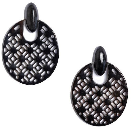 Marley Earrings in Black - Vietnam