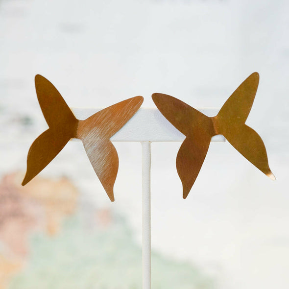 Gold Butterfly Earrings - Salem, Massachusetts