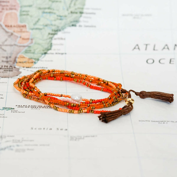 Beach Comber Wrap Necklace/Bracelet - Ecuador