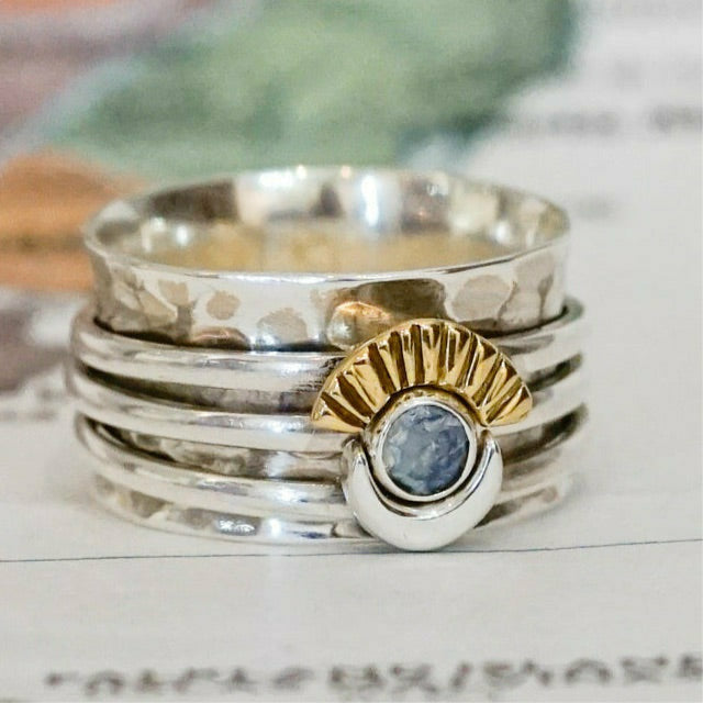 Moon and Sun Meditation Ring - India