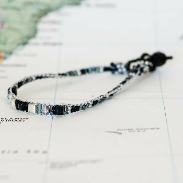 Thin Miyuki Beaded Bracelet - Guatemala