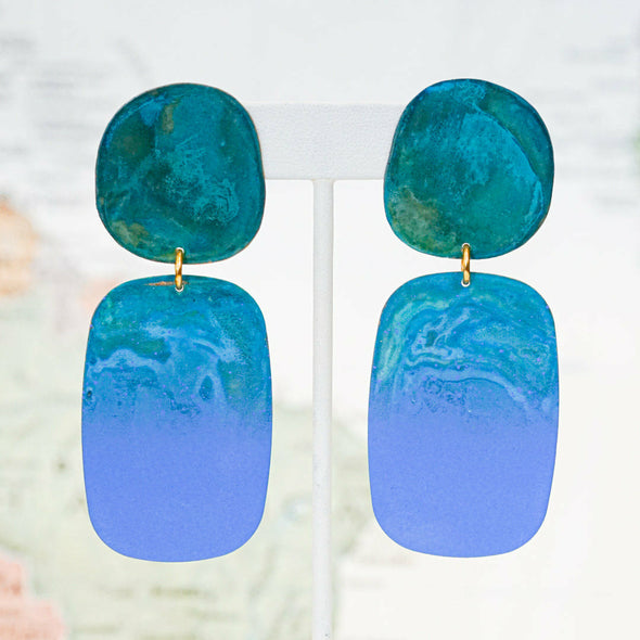 Blue Keke Earrings - Massachusetts