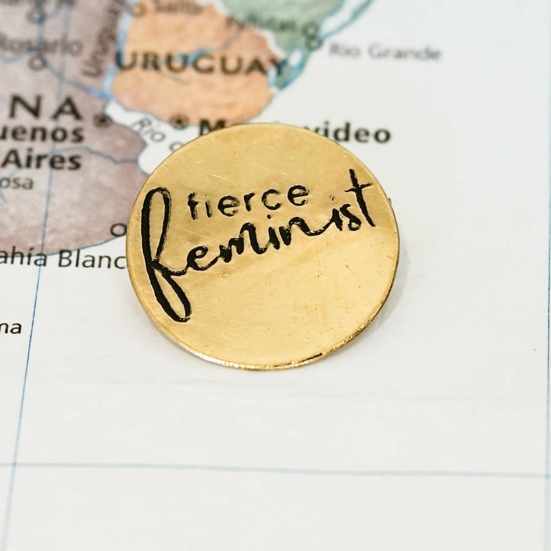 Fierce Feminist Pin - India